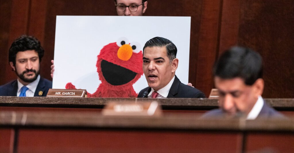 Elmo and Elon Musk Are Cited as G.O.P. Lawmakers Grill PBS and NPR
