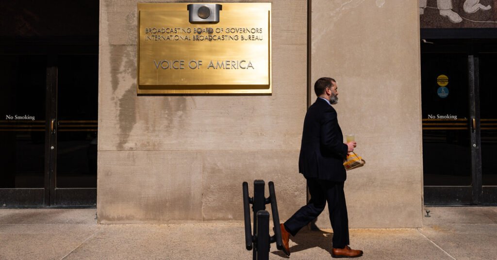 Voice of America Director Sues Trump Officials Over Shutdown