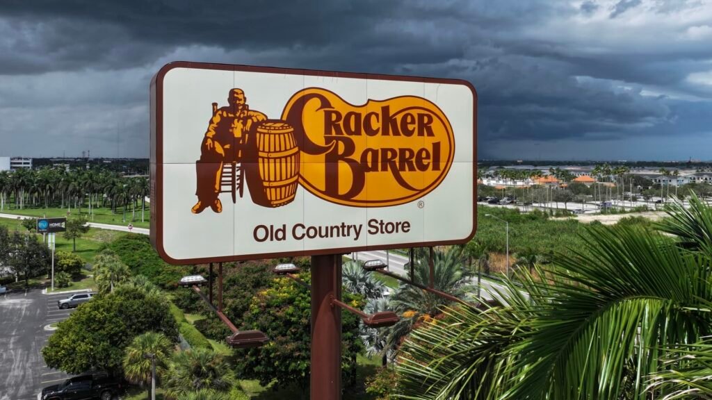 Cracker Barrel stock falls 10% as business reports combined profits after rebrand controversy